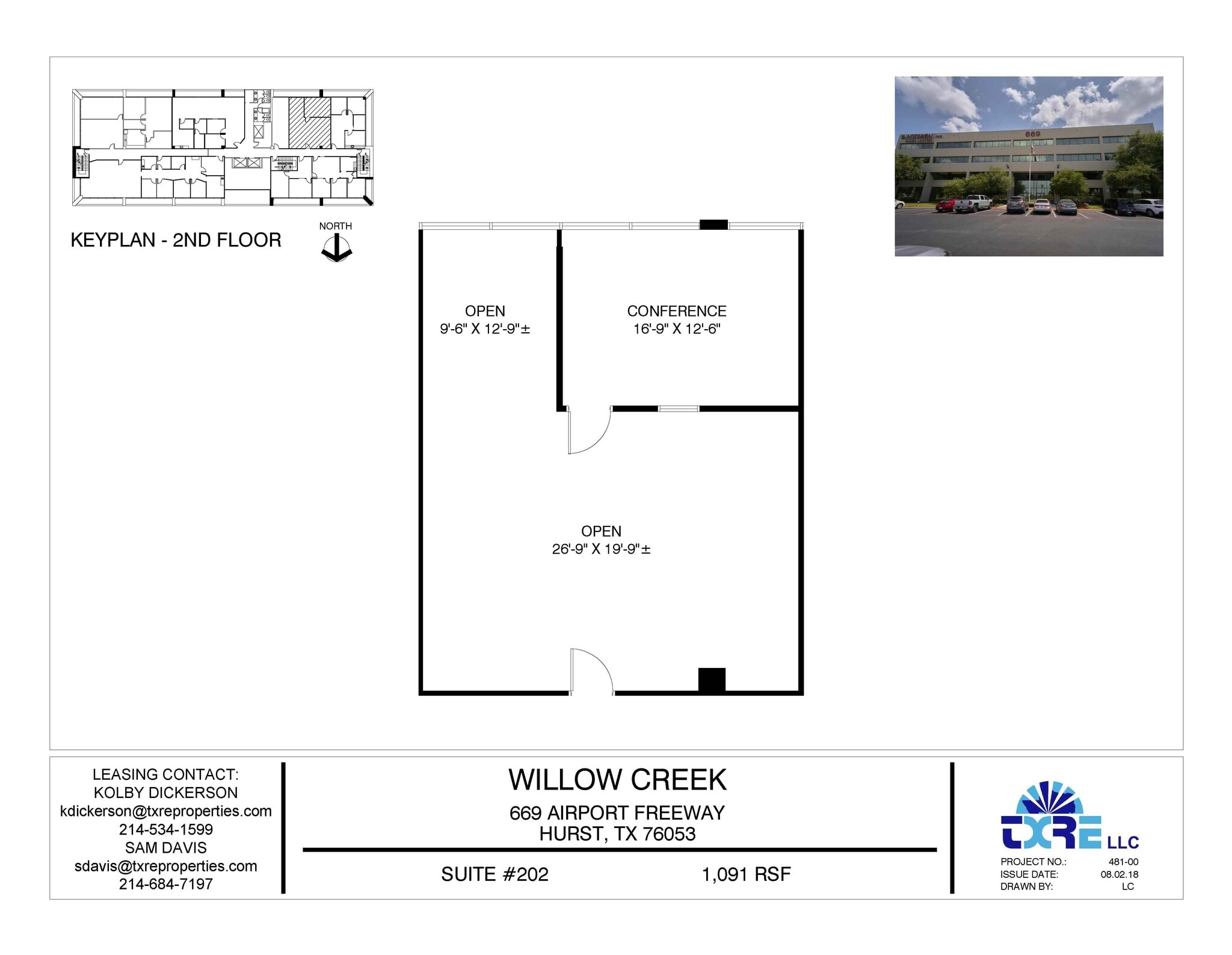 669 Airport Fwy, Hurst, TX à louer Plan d’étage– Image 1 sur 1