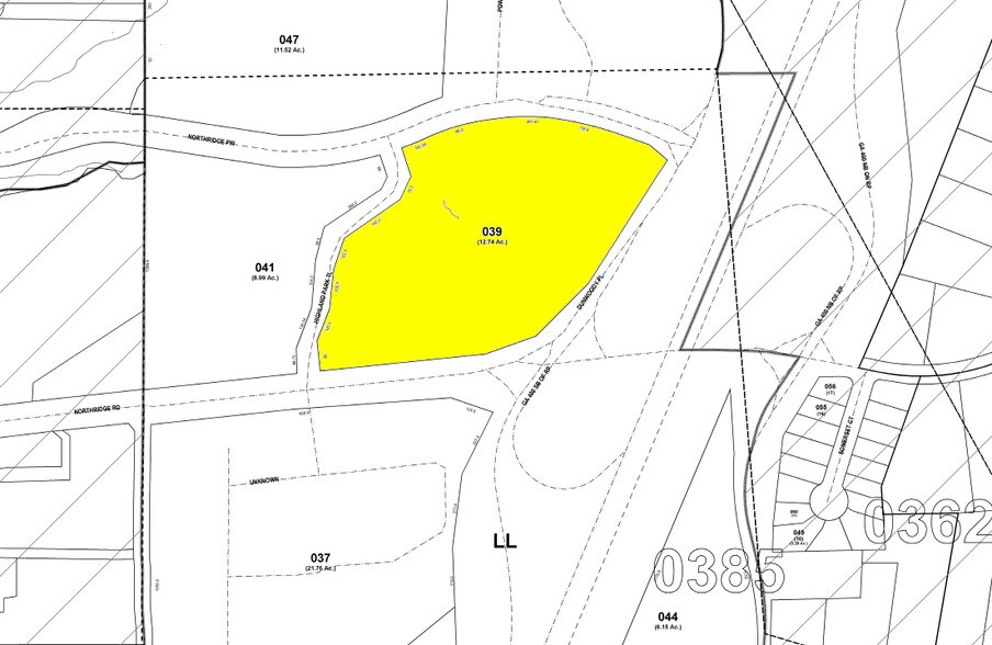 500 Northridge Rd, Atlanta, GA à louer - Plan cadastral – Image 2 sur 19