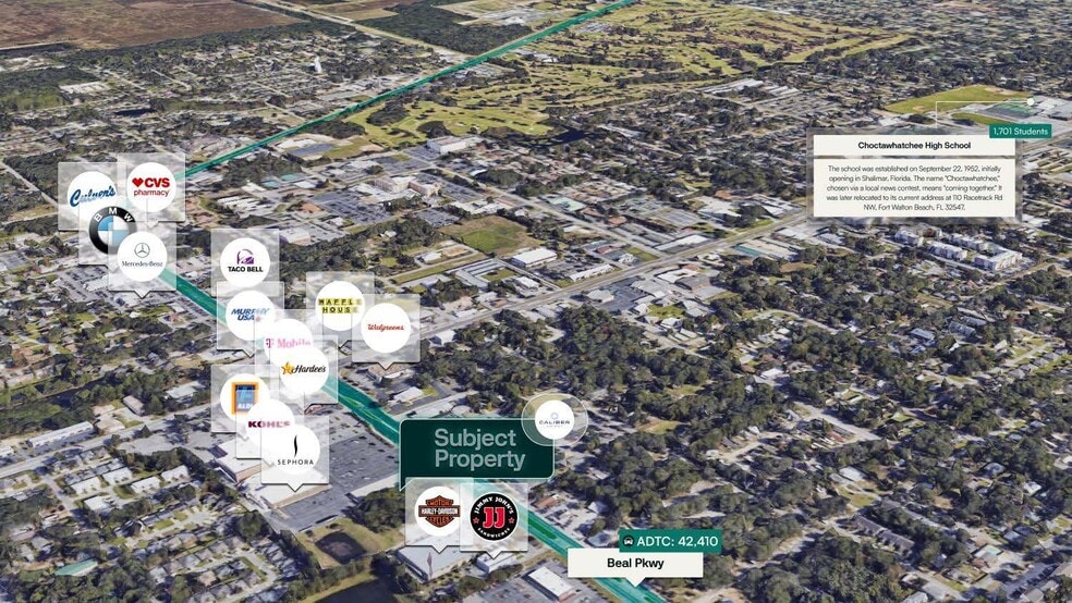 794 Beal Pky N, Fort Walton Beach, FL à vendre - Aérien – Image 3 sur 3