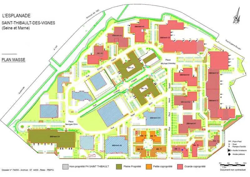 Local d’activités dans Saint-Thibault-des-Vignes à louer Plan de site– Image 1 sur 2