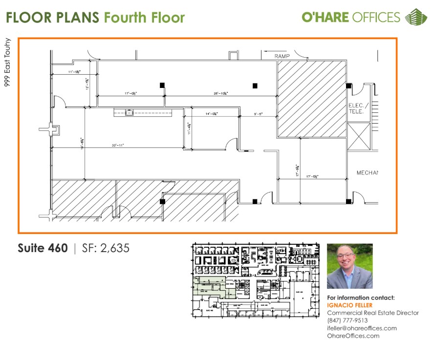 999 E Touhy Ave, Des Plaines, IL à louer Plan d’étage– Image 1 sur 1