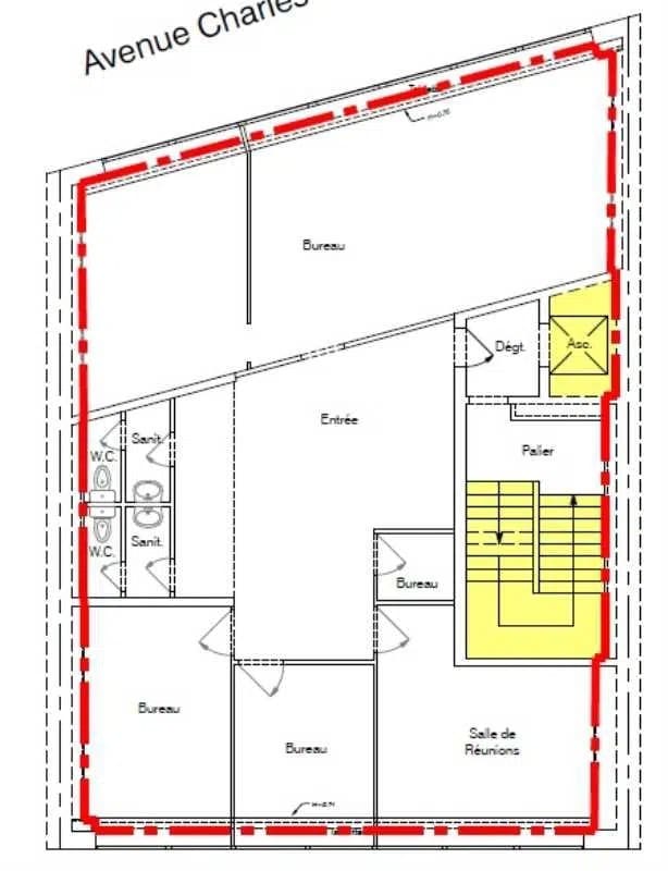 147 Avenue Charles De Gaulle, Neuilly-sur-Seine à louer Plan d’étage– Image 1 sur 1