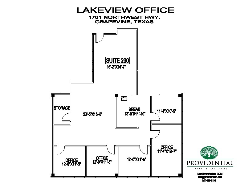1705 W Northwest Hwy, Grapevine, TX à louer Plan d’étage– Image 1 sur 1