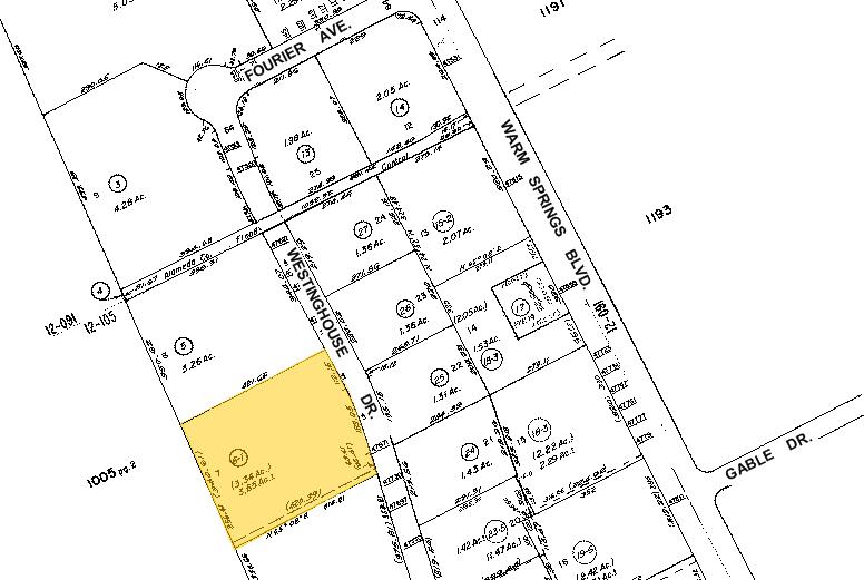 47651-47671 Westinghouse Dr, Fremont, CA à louer - Plan cadastral – Image 3 sur 4