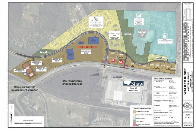 Plus de détails pour Intersection of 411 & Burnt Hickory Connector, Cartersville, GA - Terrain à vendre