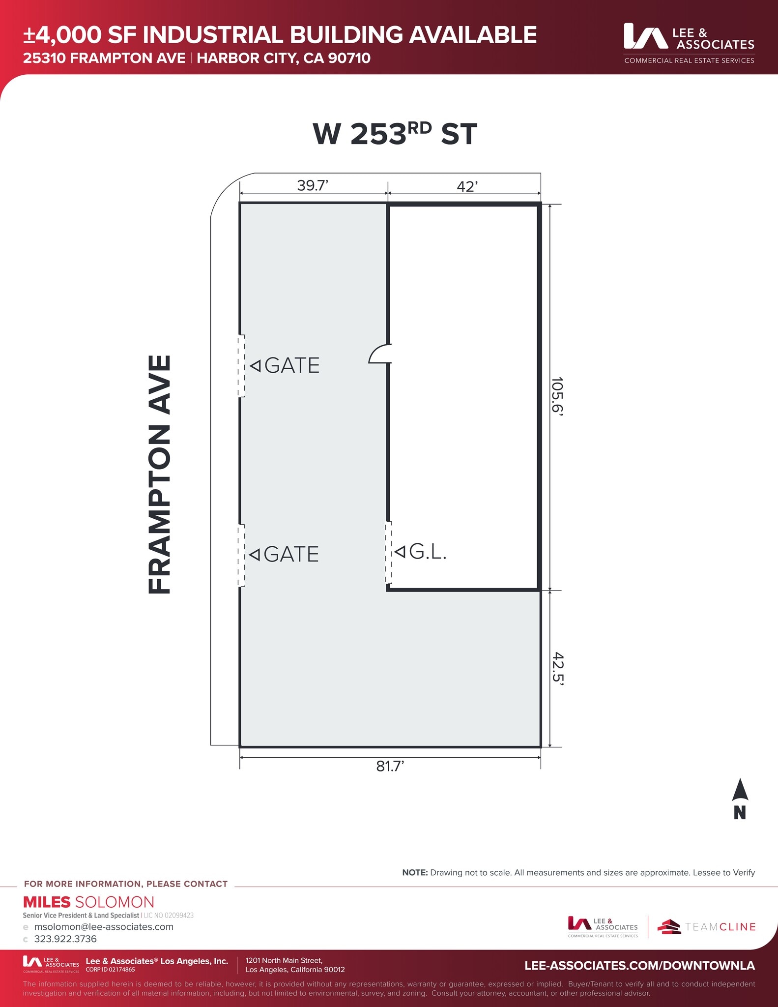 25310 Frampton Ave, Harbor City, CA à louer Plan de site– Image 1 sur 2