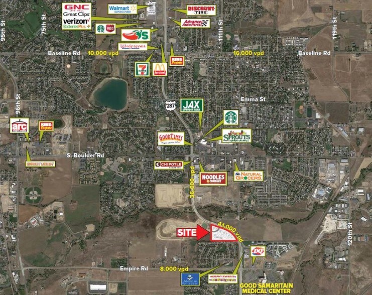 Hwy 287 & Trails At Coal Creek Drive, Lafayette, CO à louer - Aérien – Image 2 sur 4