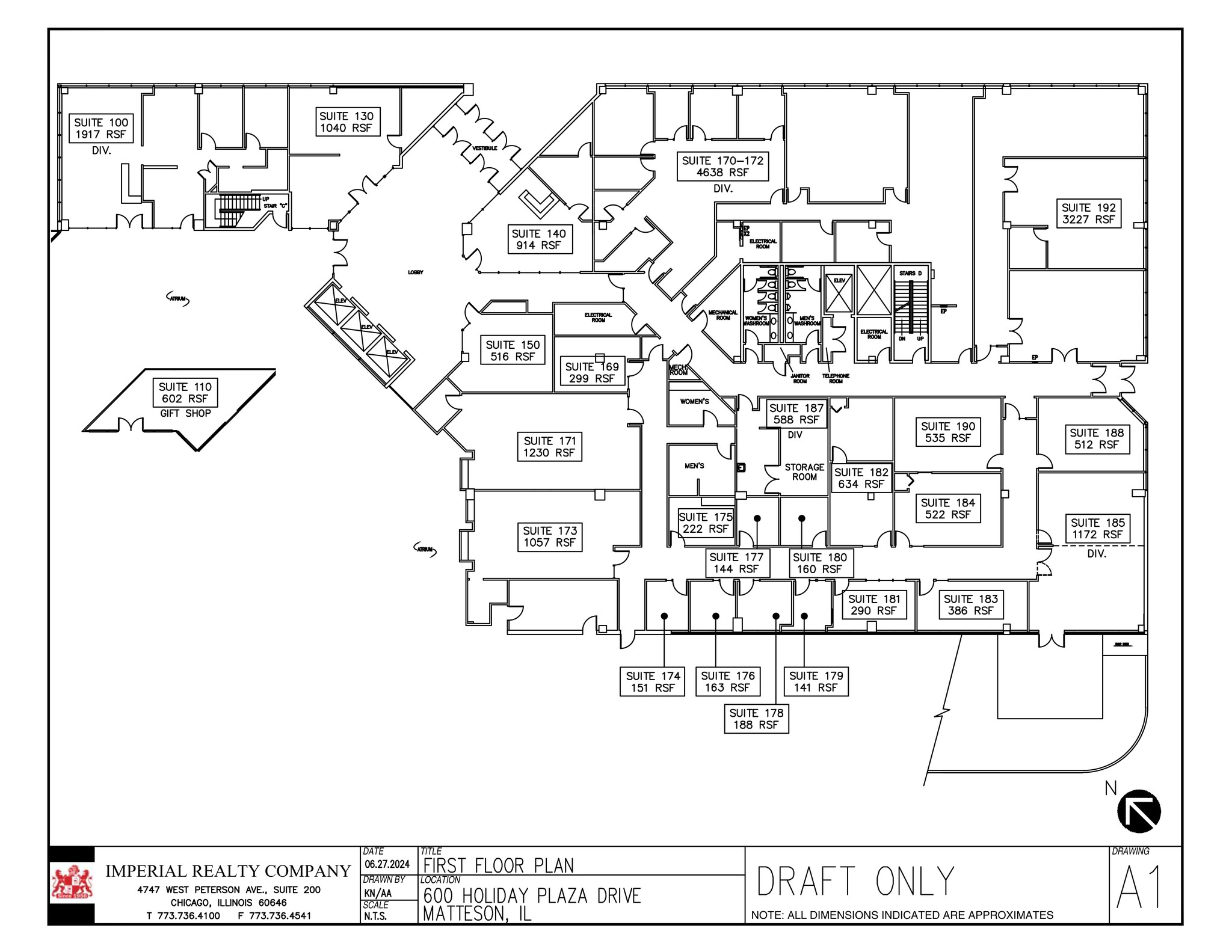 600 Town Center Rd, Matteson, IL à louer Plan de site– Image 1 sur 1