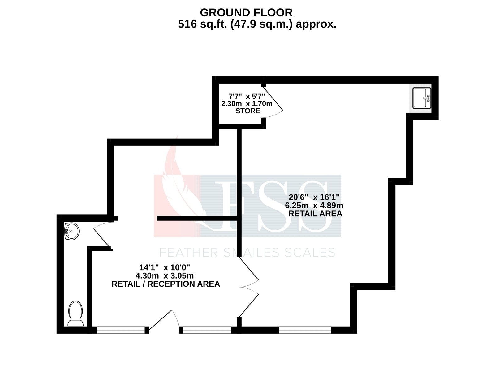 5A Whitbygate, Pickering à louer Plan d’étage– Image 1 sur 7