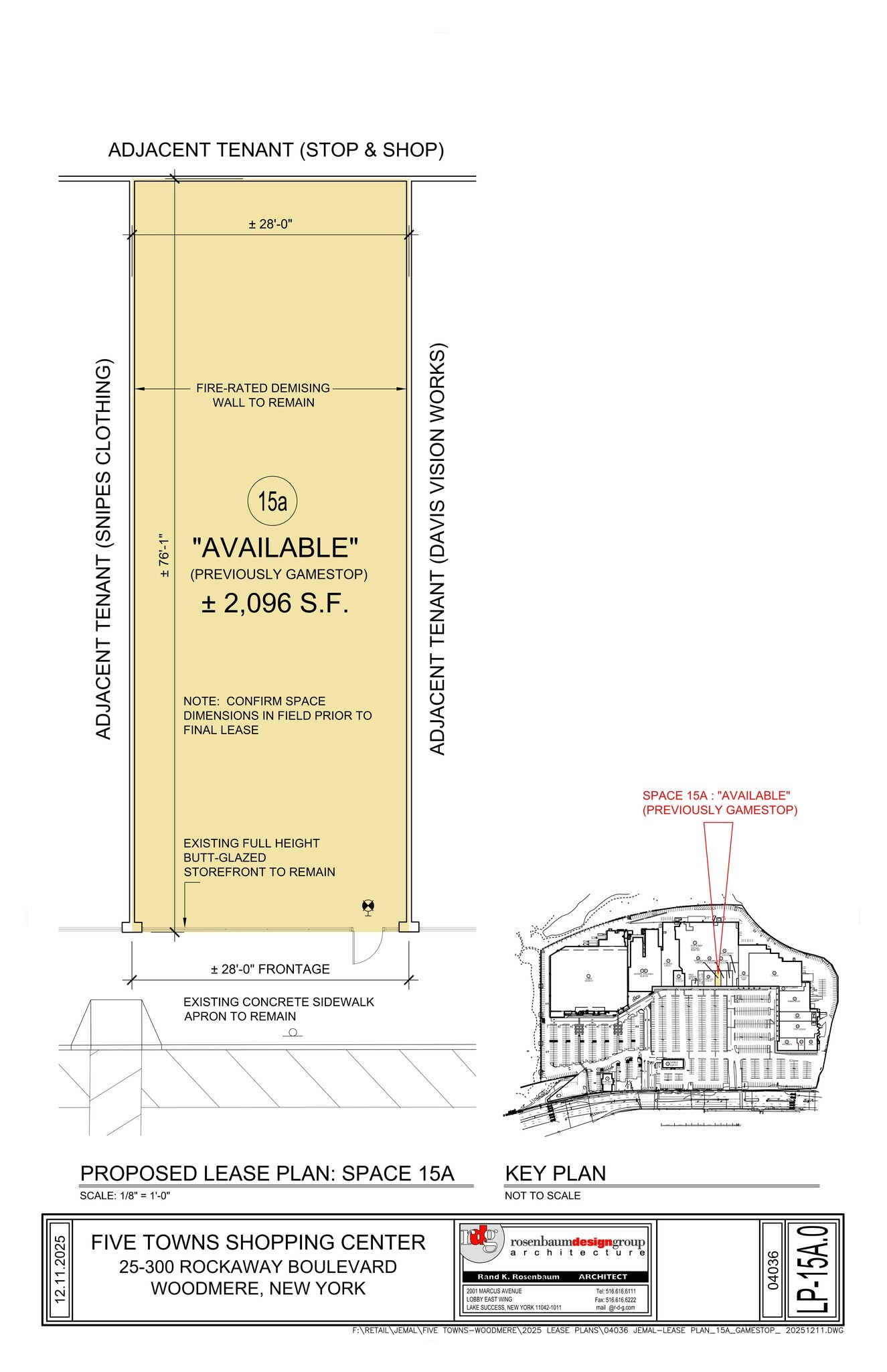 253-01 Rockaway Blvd, Rosedale, NY à louer Plan de site– Image 1 sur 3