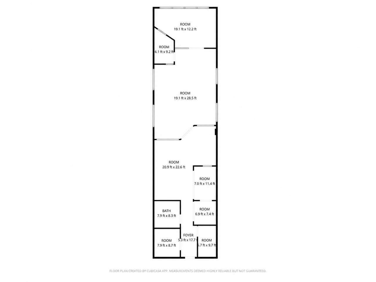 1607-1679 Pulaski Hwy, Bear, DE à louer Plan d’étage– Image 1 sur 2