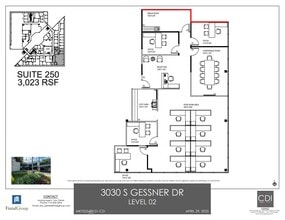 3030 S Gessner Rd, Houston, TX à louer Plan d’étage– Image 1 sur 1