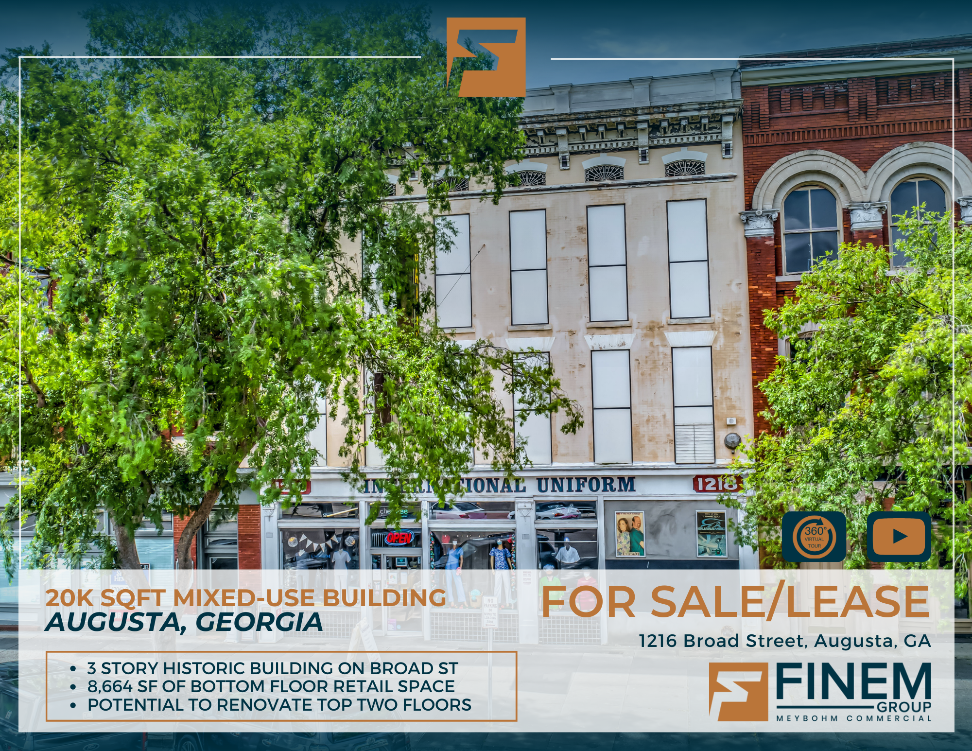 1216-1218 Broad St, Augusta, GA à vendre Photo de l’immeuble– Image 1 sur 24