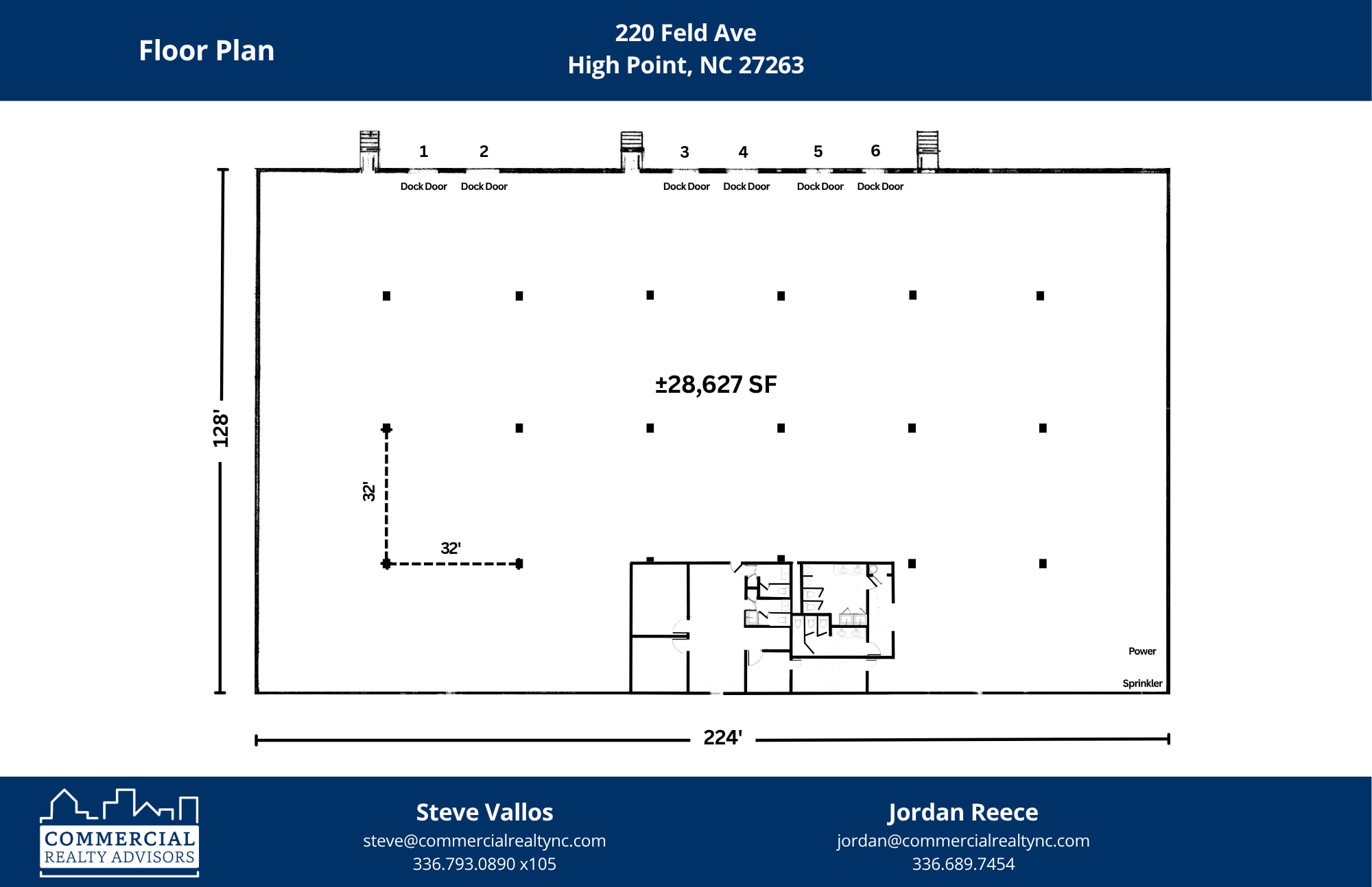 220 Feld Ave, High Point, NC à louer Plan d’étage– Image 1 sur 1