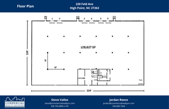 220 Feld Ave, High Point, NC à louer Plan d’étage– Image 1 sur 1