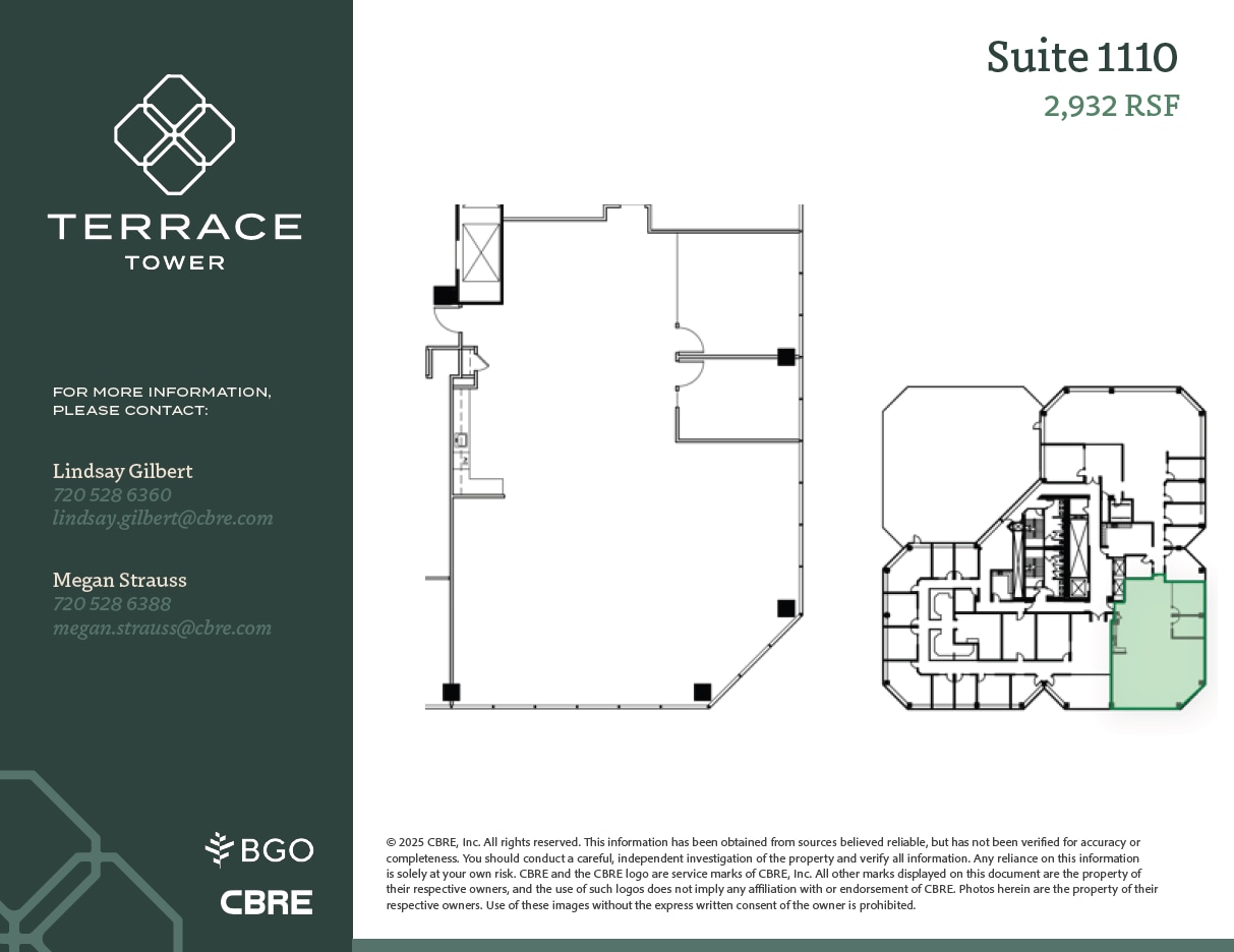 5619 Dtc Pky, Greenwood Village, CO à louer Plan d’étage– Image 1 sur 1