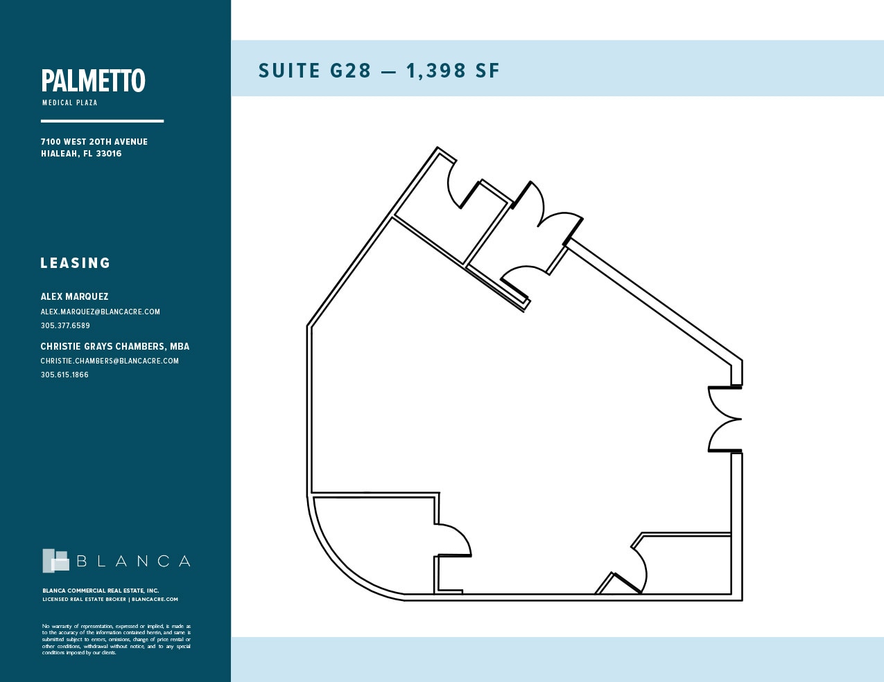 7100 W 20th Ave, Hialeah, FL à louer Plan d’étage– Image 1 sur 1