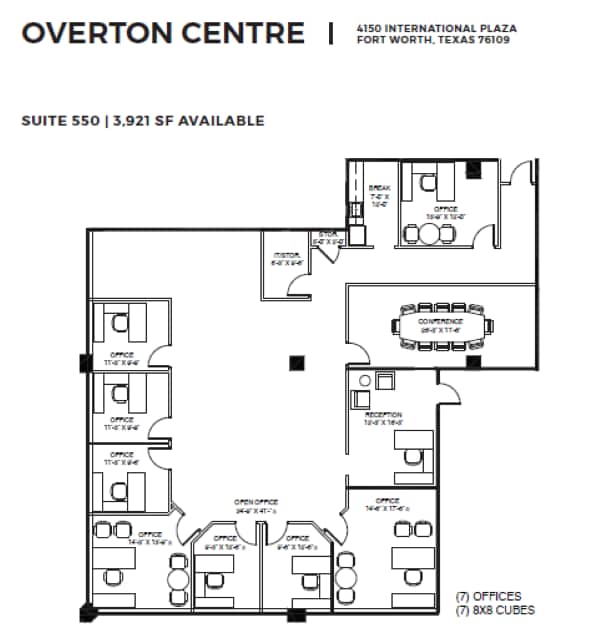 4150 International Plz, Fort Worth, TX à louer Plan d’étage– Image 1 sur 1