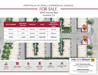 Plus de détails pour 37447 Fremont Blvd, Fremont, CA - Local commercial à vendre