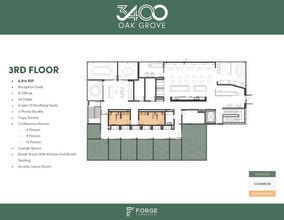 3400 Oak Grove Ave, Dallas, TX à louer Plan d’étage– Image 2 sur 5