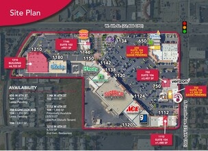 1110-1150 W 6th St, Corona, CA à louer Plan de site– Image 1 sur 1