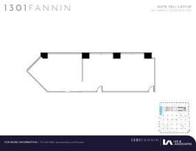 1301 Fannin St, Houston, TX à louer Plan d’étage– Image 1 sur 1