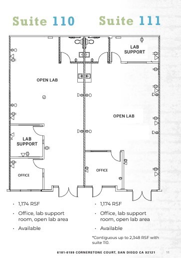 6185 Cornerstone Ct E, San Diego, CA à louer Plan d’étage– Image 1 sur 1