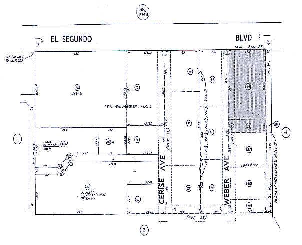 3308 W El Segundo Blvd, Hawthorne, CA à louer - Plan cadastral – Image 2 sur 2