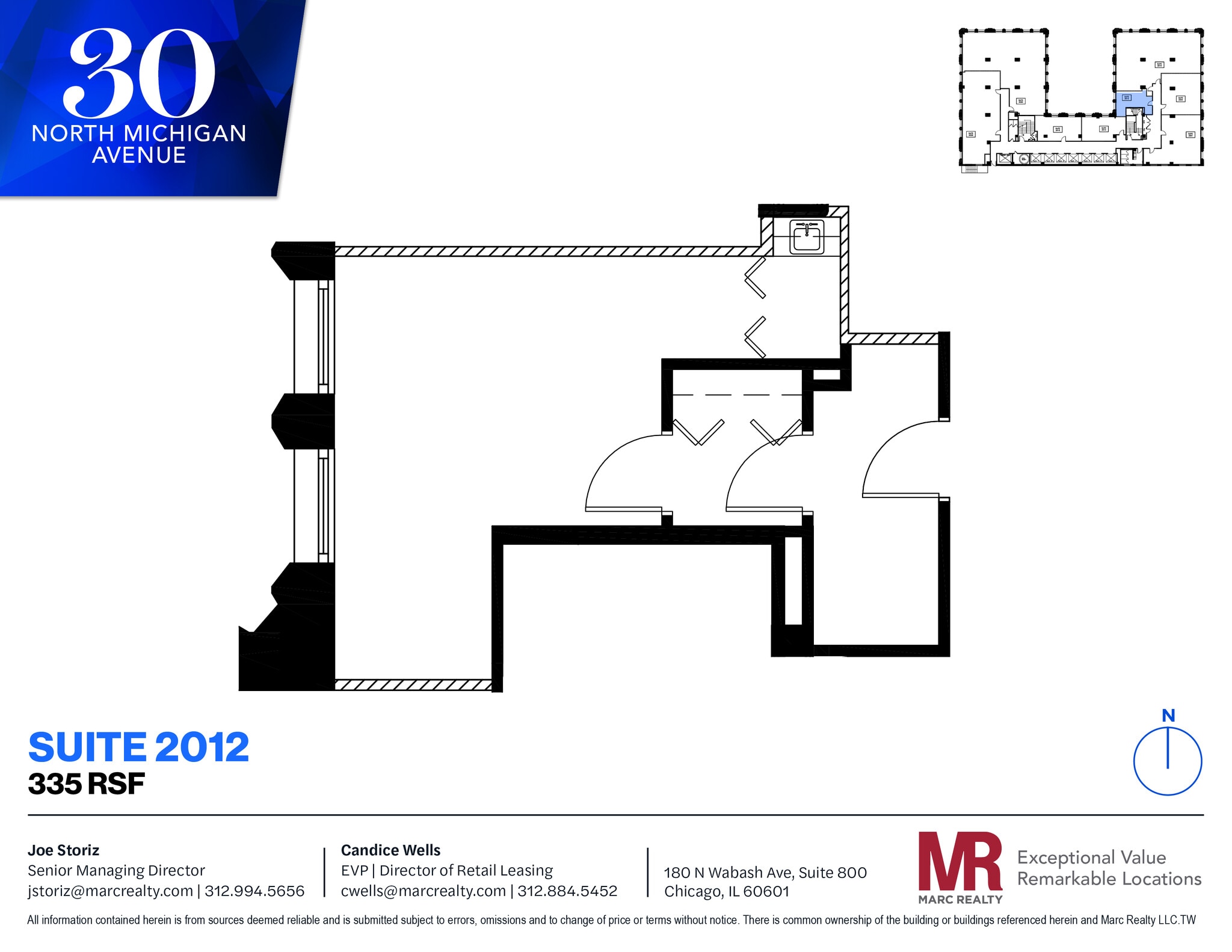 30 N Michigan Ave, Chicago, IL à louer Plan d’étage– Image 1 sur 5