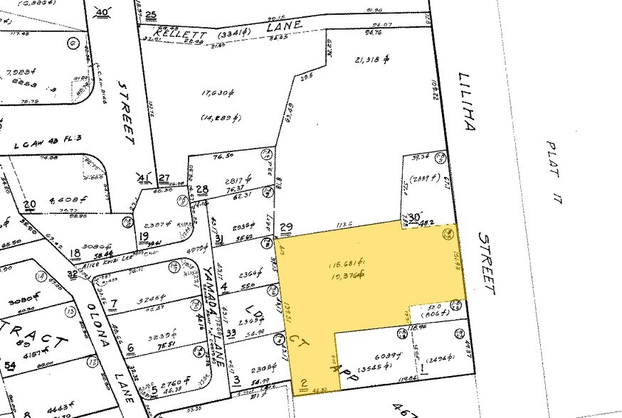 1712 Liliha St, Honolulu, HI à louer - Plan cadastral – Image 2 sur 42