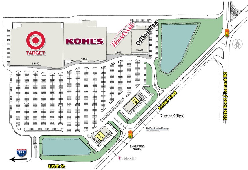 13406-13478 S Archer Ave, Lemont, IL à louer - Plan de site – Image 3 sur 8