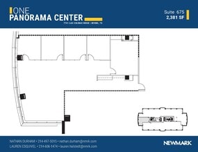 7701 Las Colinas Rdg, Irving, TX à louer Plan d’étage– Image 1 sur 1