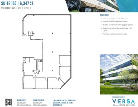 950 Warrenville Rd, Lisle, IL à vendre Plan d’étage– Image 1 sur 2