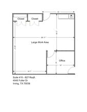 4545 Fuller Dr, Irving, TX à louer Plan d’étage– Image 1 sur 6