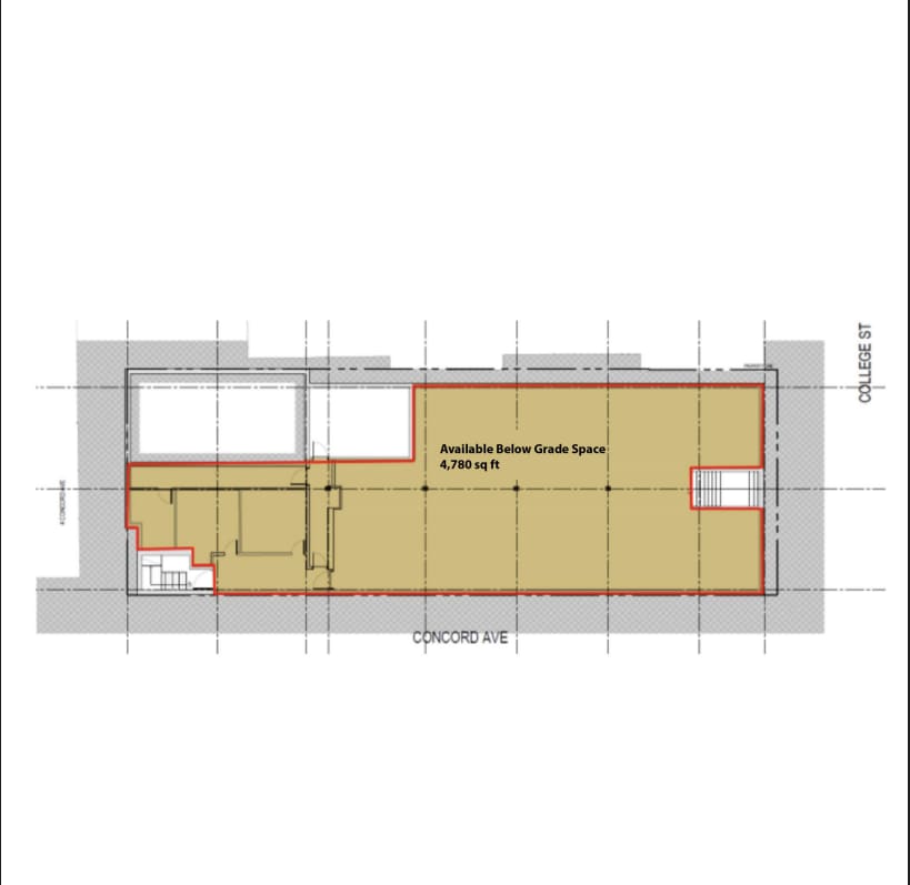 860 College St, Toronto, ON à louer Plan d’étage– Image 1 sur 1