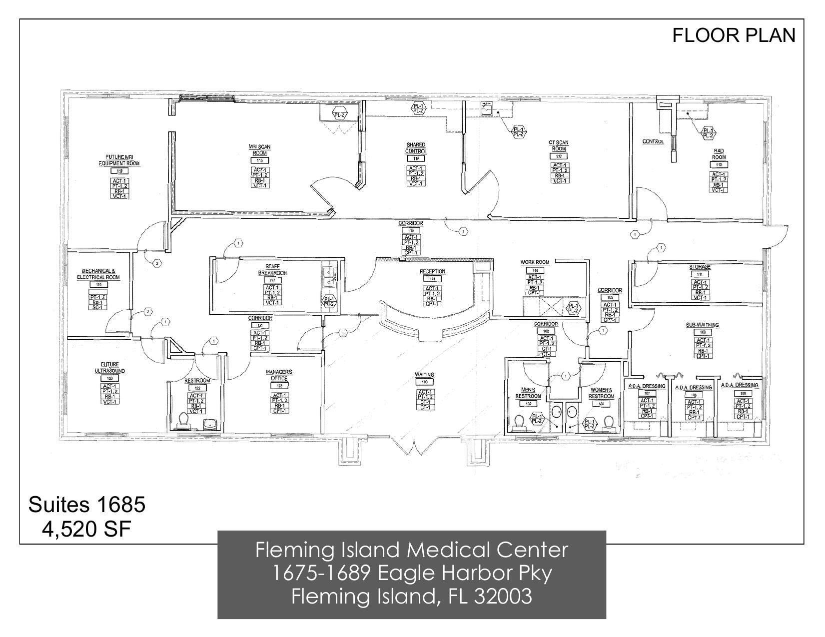 1685 Eagle harbor Pky, Orange Park, FL à louer Plan d’étage– Image 1 sur 3