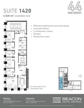 44 Montgomery St, San Francisco, CA à louer Plan d’étage– Image 1 sur 1
