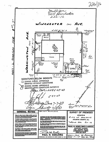 9214 Winchester Ave, Margate City, NJ à vendre - Plan de site – Image 3 sur 3