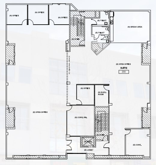 209-223 Castro St, Mountain View, CA à louer Plan d’étage– Image 1 sur 1