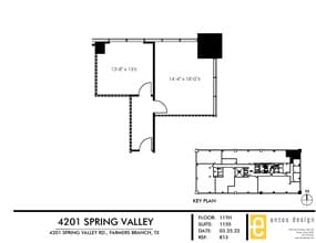 4201 Spring Valley Rd, Dallas, TX à louer Plan d’étage– Image 1 sur 2