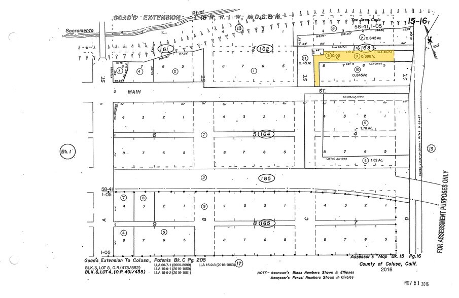 224-234 Main St, Colusa, CA à vendre - Plan cadastral – Image 3 sur 3