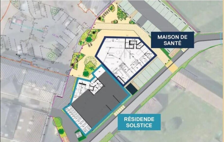 Bureau dans Hermanville-sur-Mer à vendre - Plan de site – Image 3 sur 5