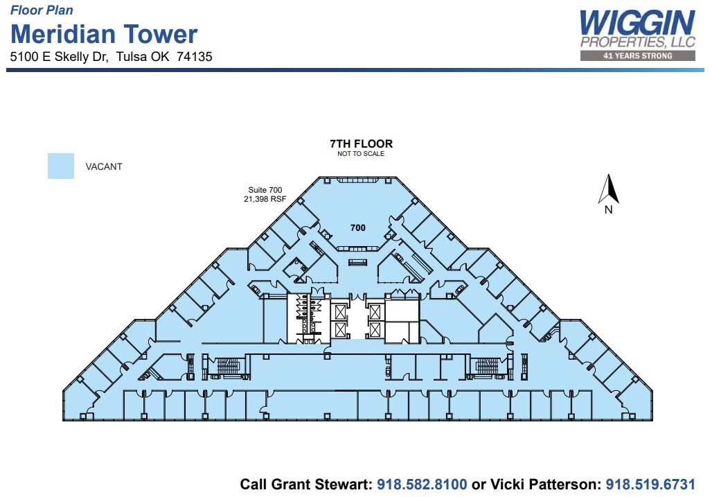 5100 E Skelly Dr, Tulsa, OK à louer Plan d’étage– Image 1 sur 1