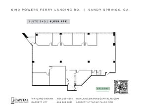 6190 Powers Ferry Landing Rd, Atlanta, GA à louer Plan d’étage– Image 1 sur 1