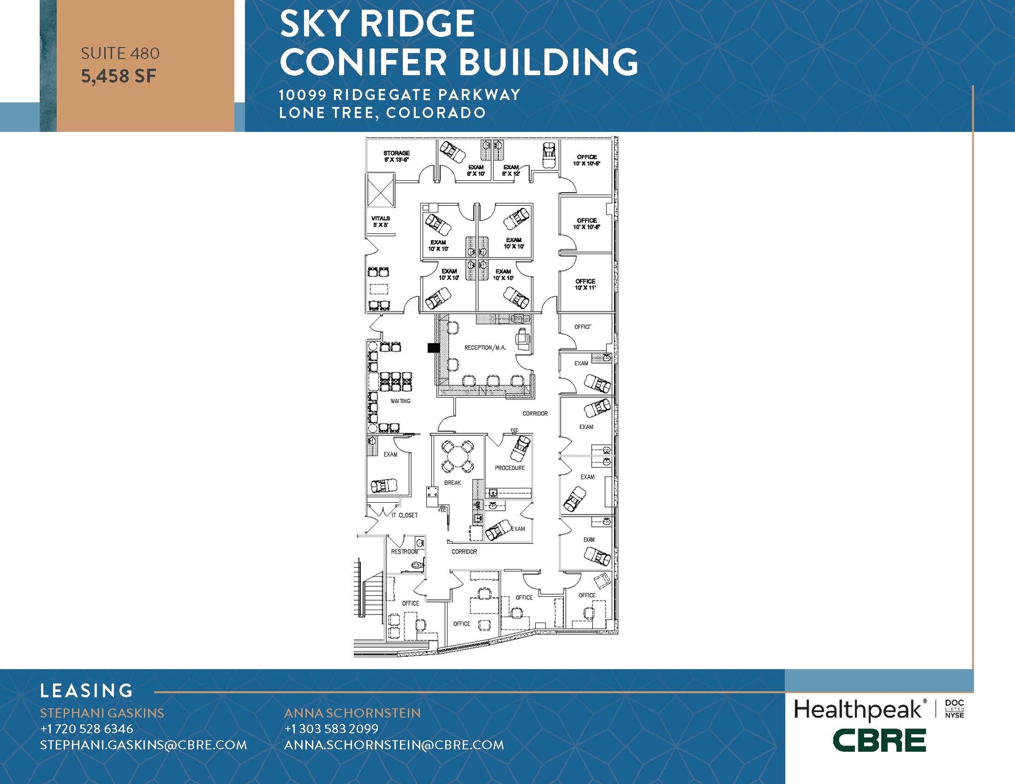 10535 Park Meadows Blvd, Lone Tree, CO à louer Plan d’étage– Image 1 sur 1