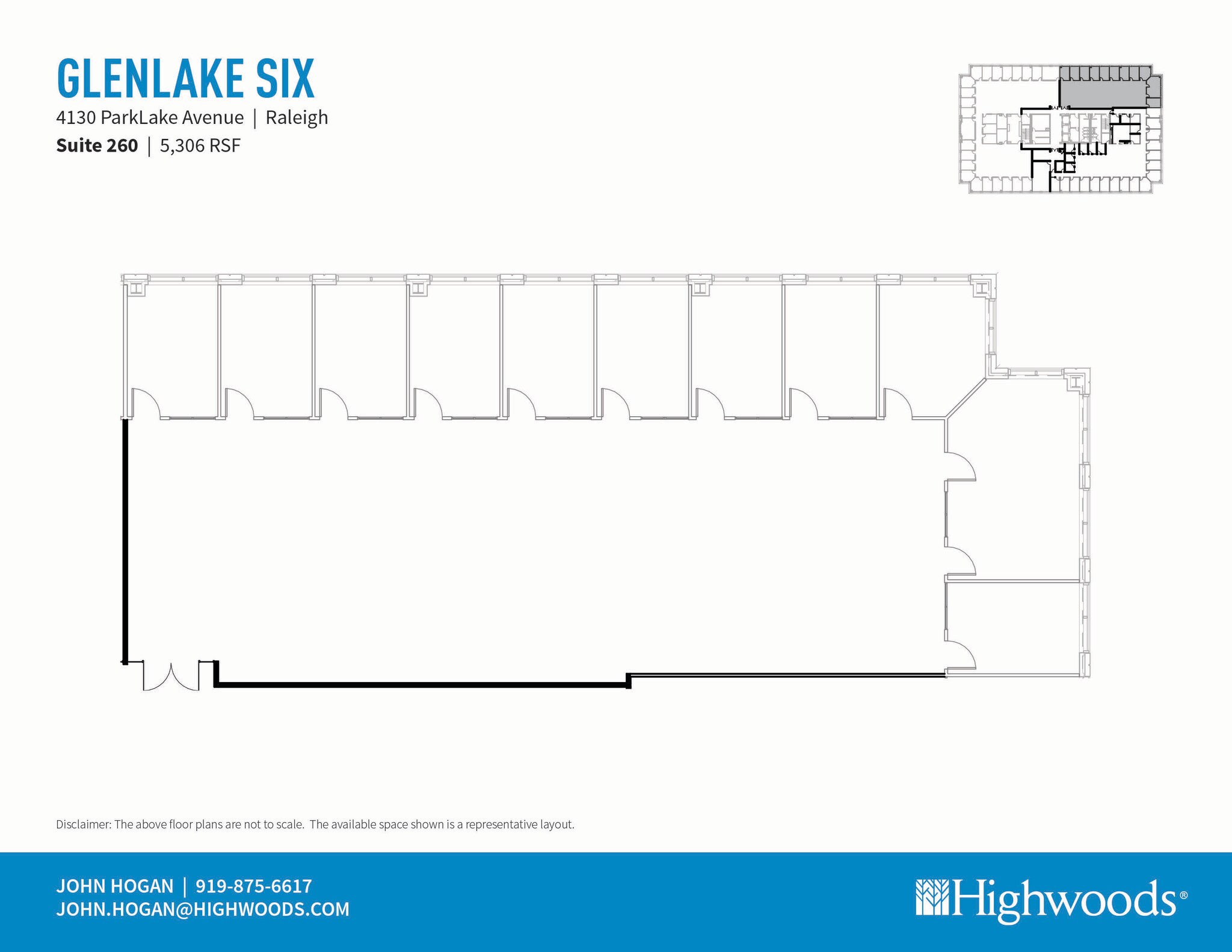 4130 Parklake Ave, Raleigh, NC à louer Plan d’étage– Image 1 sur 1
