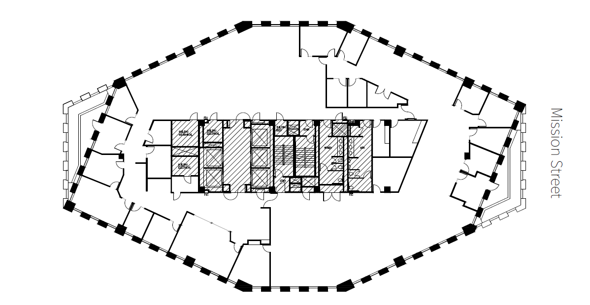 201 Mission St, San Francisco, CA à louer Plan d’étage– Image 1 sur 1