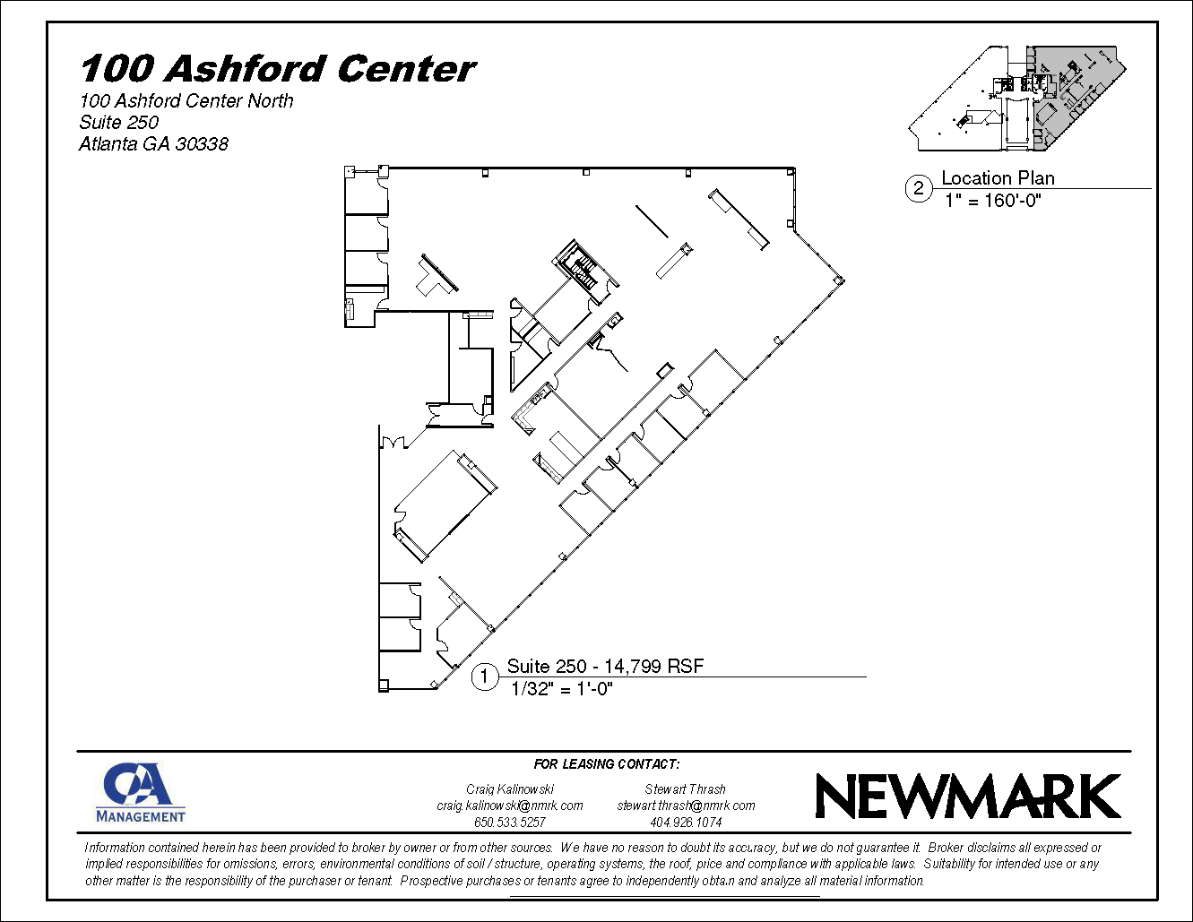 100 Ashford Ctr N, Atlanta, GA à louer Plan d’étage– Image 1 sur 1
