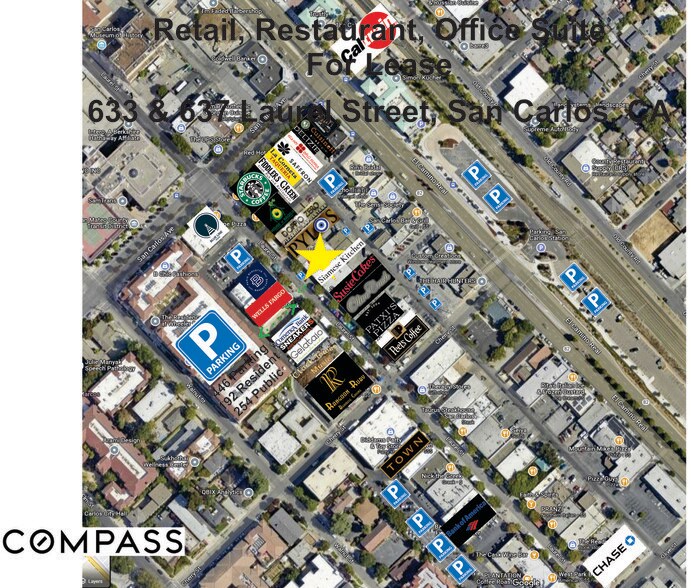 633-637 Laurel St, San Carlos, CA à louer - Plan de site – Image 3 sur 6