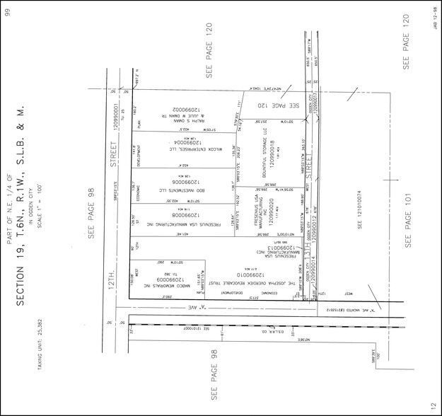 449 W 12th St, Ogden, UT à louer - Plan cadastral – Image 2 sur 2